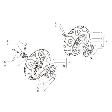 Roues Beta Ark-k LC jaune 2008 2 temps