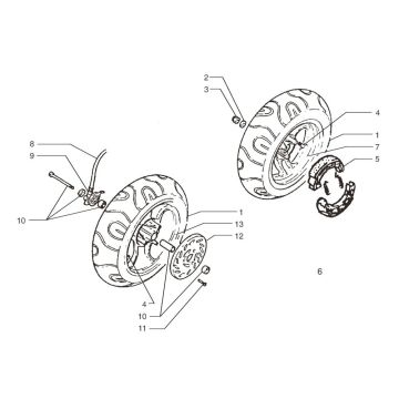 Roues Beta Ark-Paddock AC bleu 2010 2 temps 25