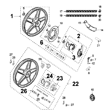 Roues Peugeot Vogue Black