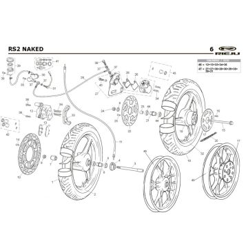 Roues Rieju Rs2 Naked blue 2009 2 temps