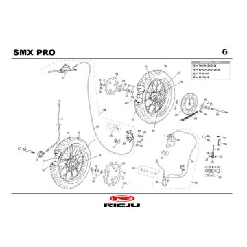 Roues Rieju SMX pro black 2004 2 temps