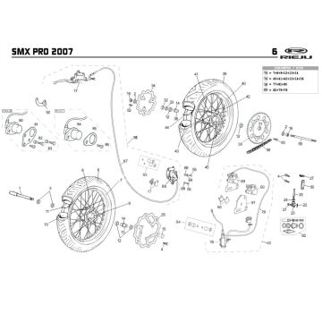 Roues Rieju SMX pro black 2008 2 temps
