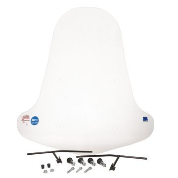 Pare-brise haut transparent Tomos vélomoteurs Standard / De luxe / Quadro / Flexer / AGM Goccia fabriqué en UE