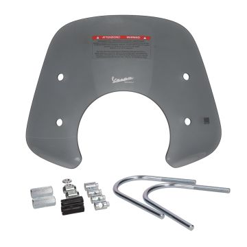 Pare-brise bas fumé Vespa GTS/Super/ABS HPE Euro4/5 125i-300i 2016/<-10-2022 origineel 1B007200