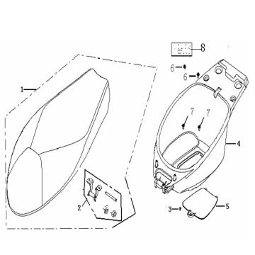 Selle Sellebak Generic Ideo rouge 2007 2 temps 25
