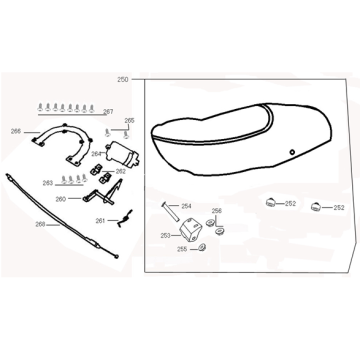Selle Selleseat Vom Riva Sport bleu pantone