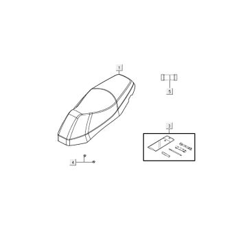 Selle AGILITY 16+ 4T 125 Mat Métallique Bleu Clair