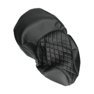 Housse de selle/deck Selle Vespa Primavera/Sprint Chesterfield noir -38544