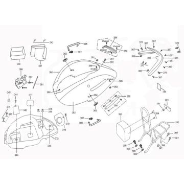 Porte-écran latéral AGM Retro Extra blanc mat