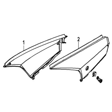 Bulle latérale Generic Xor blue 2006 2 temps 25