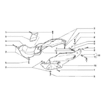 Bulles latérales Gilera Runner 180cc FXR 2 temps