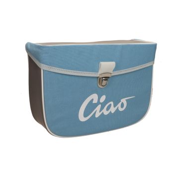 Sac latéral Moto-Nostra Vespa Ciao bleu/gris