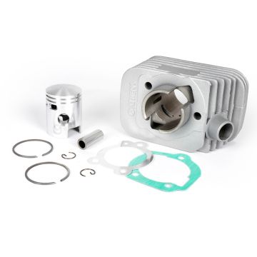 Cylindre Athena 50 cc aluminium diamètre 38,4 mm Piaggio Bravo, Ciao, Boss, Si, Boxer, Grillo, Pack2 (axe de piston = diamètre 12 mm)