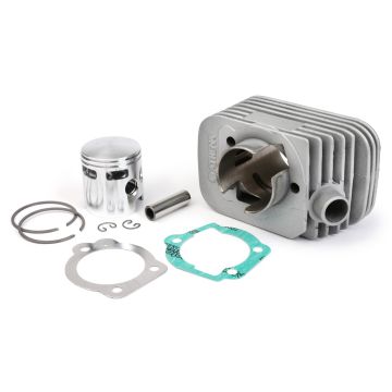 Cylindre Athena 72 cc aluminium diamètre 46 mm Piaggio Bravo, Ciao, Boxer (axe de piston = diamètre 12 mm) carter moteur à dévisser