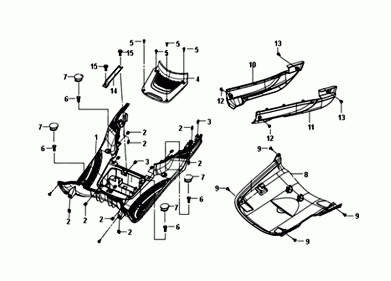 Marche PiedSym Fiddle III noir mat (BK-007U/BK-5560S)