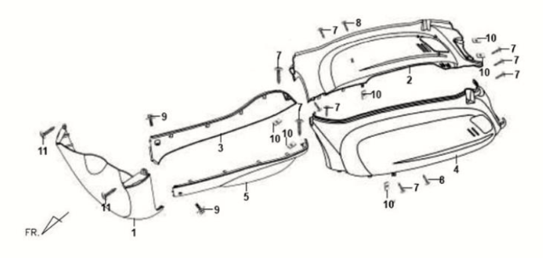 Plaqué Sym Fiddle II 125S