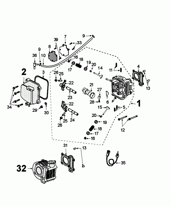 Cylindre Peugeot Django origine Euro 4