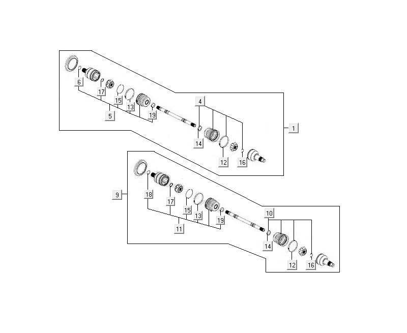 Arbre de transmission Kymco MXU 400