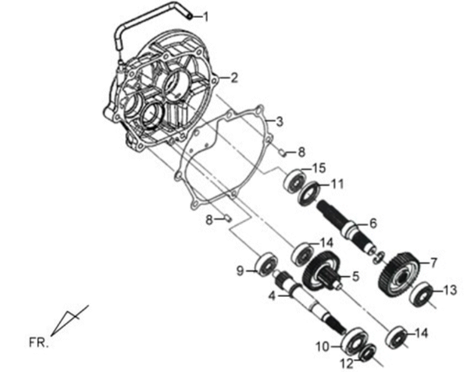 cardans Sym X'PRO 125