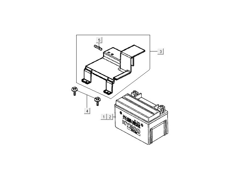 Batterie Kymco MXU 50