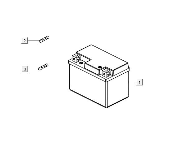 batterie AGILITY 16+ 4T 125 Argent Métallique Mat