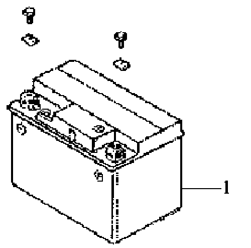 Batterie Sym DD 50 2T AC bleu