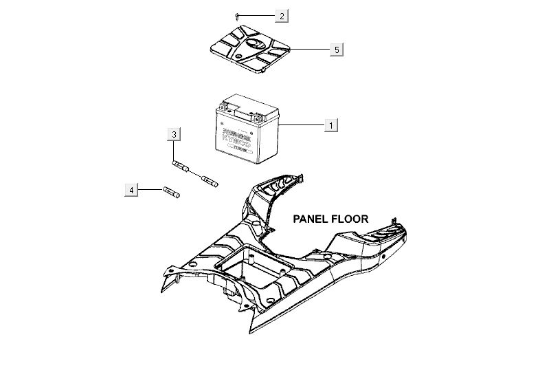 batterie Kymco Agility RS 4 temps rouge