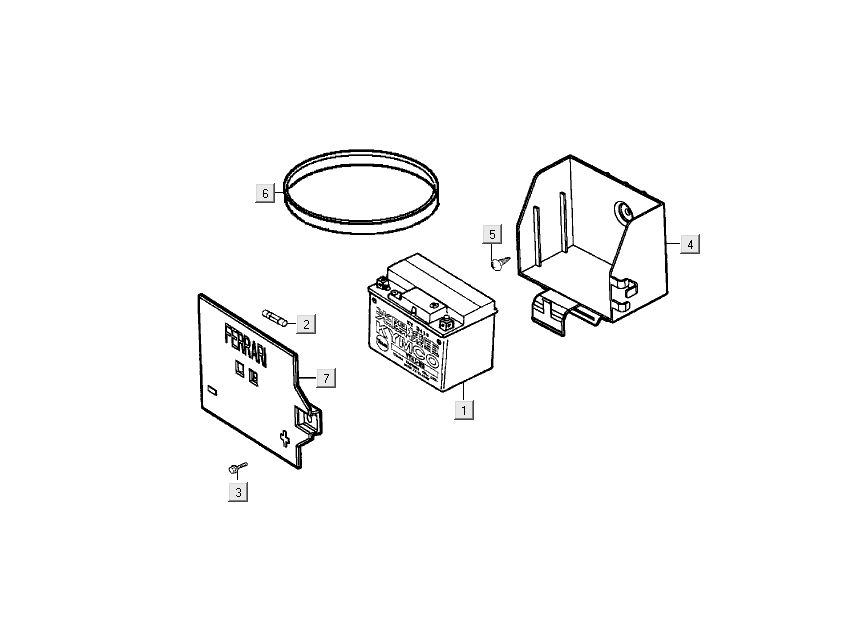 Batterie Kymco Filly 4 temps argent