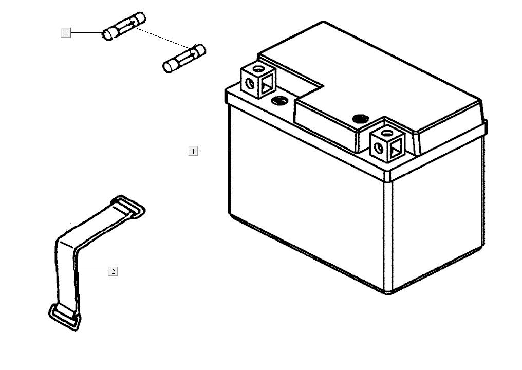 Batterie Kymco Super8 Street 50i E4 Noir Mat
