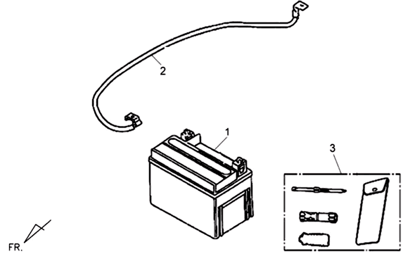 Batterie Sym Symphony SR (BK5560) noire