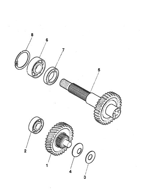 Essieu arrière Yamaha Bw's 2 temps
