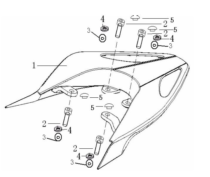 Porte-bagages arrière Generic Ideo blue 2010 2 temps