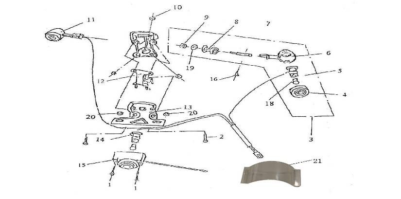 Feu arrière Rover Classic 125cc