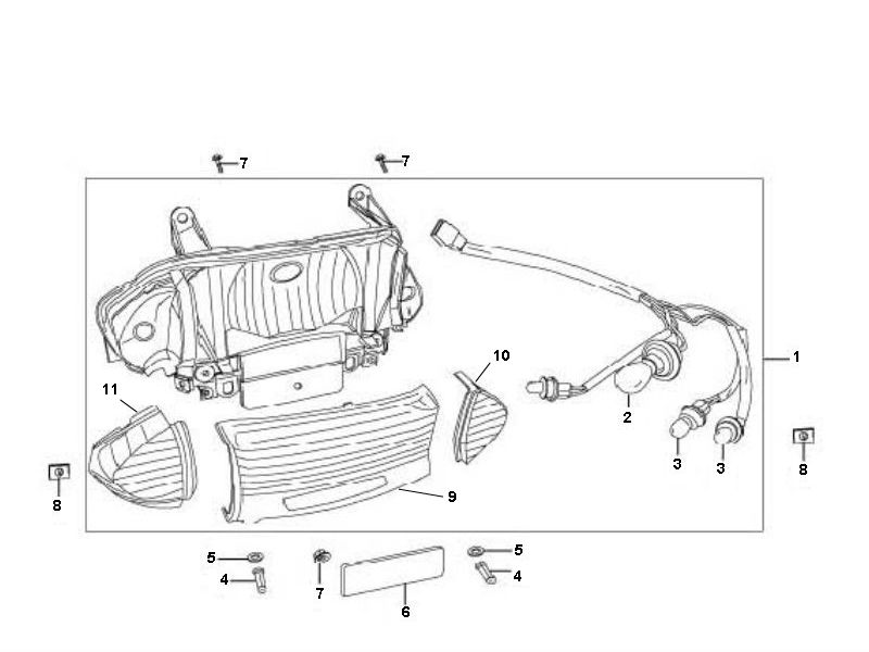 Feu arrière Sachs 49er 4 temps