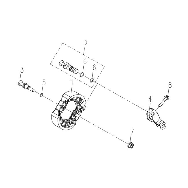Frein arrière 3B3 50cc (Euro 4 ; après 2018)
