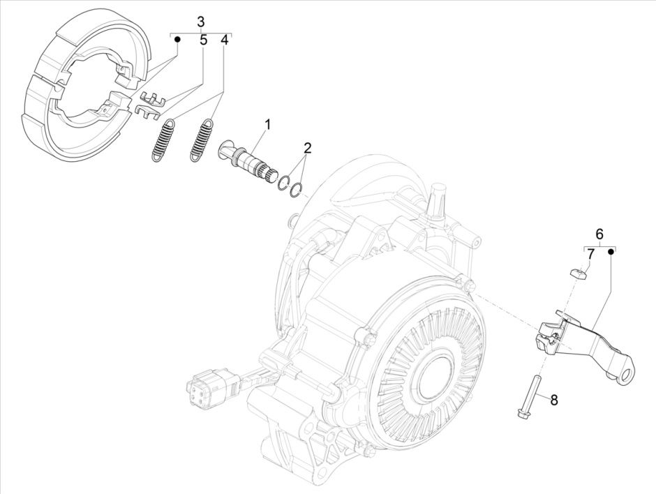 Frein arrière Vespa Elettrica 2018-2019