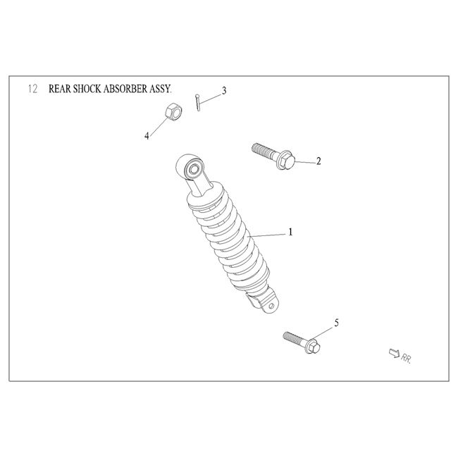 Amortisseur arrière Agm Vx50 Plus