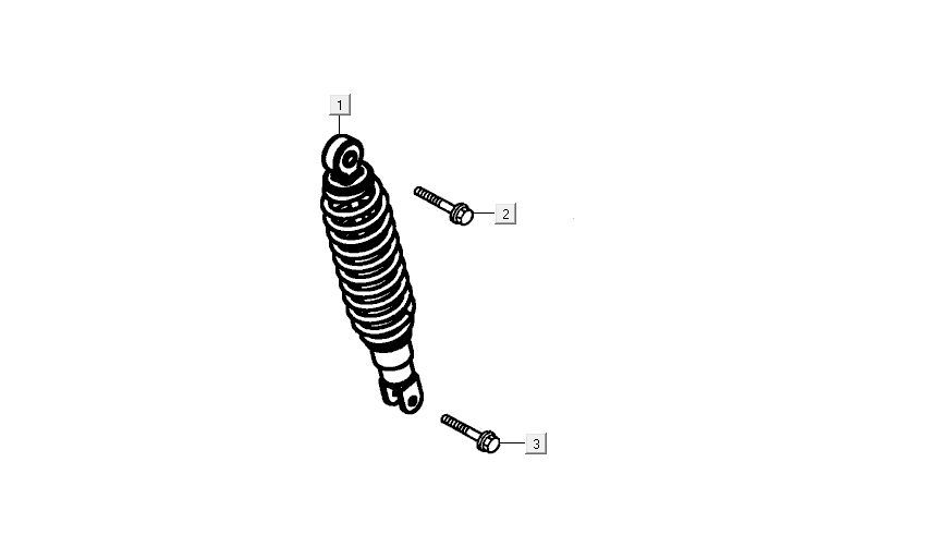 Amortisseur arrière Kymco Agility FR 12