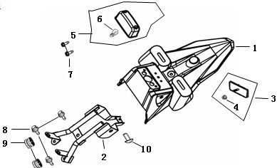 Garde boue arrière AGM Strada