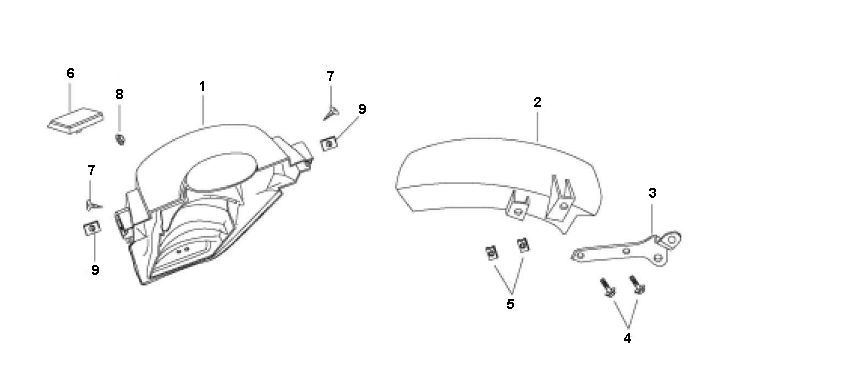 Garde-boue arrière Rover Fun 4 temps