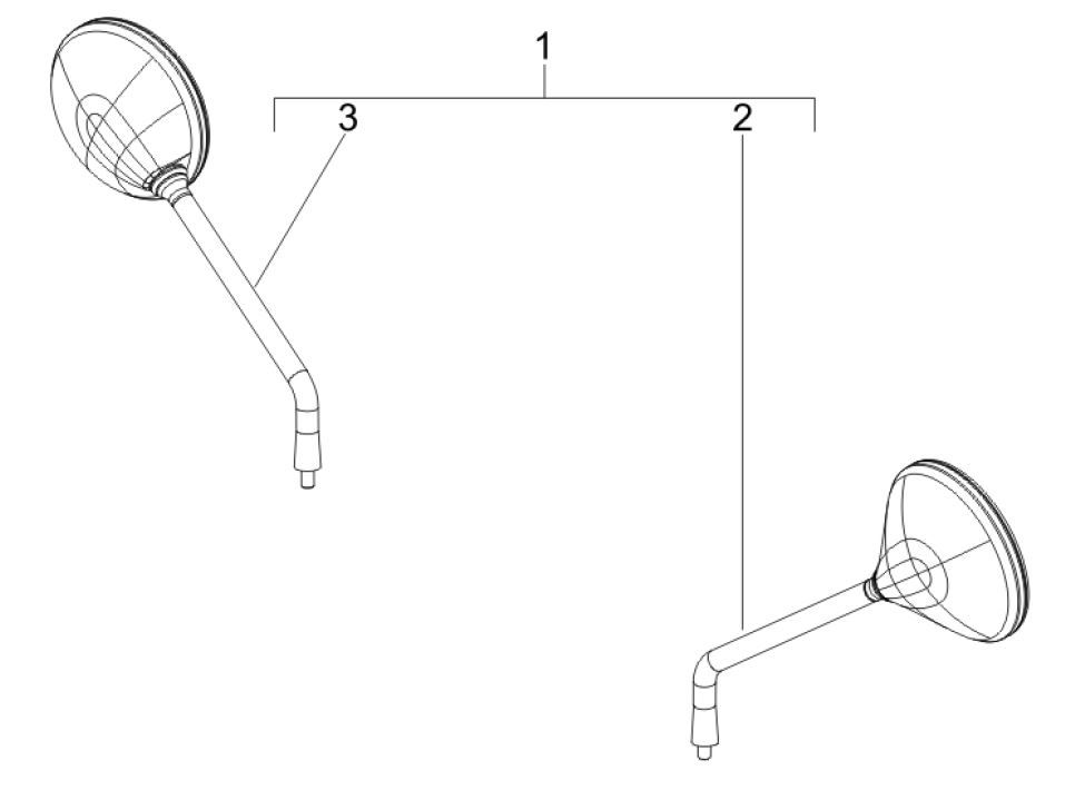 Rétroviseurs Vespa GTV 250 4T 4V IE