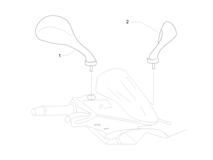 Rétroviseurs Gilera Runner 50 SP 2010-2017