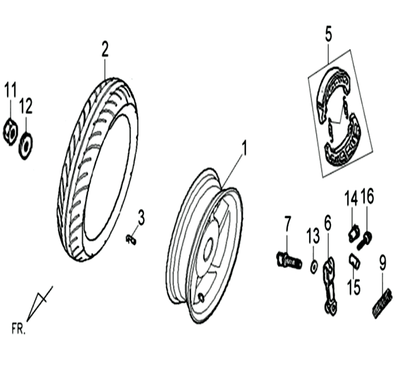 Barrière de route Sym Orbit III (WH8018P) vierge