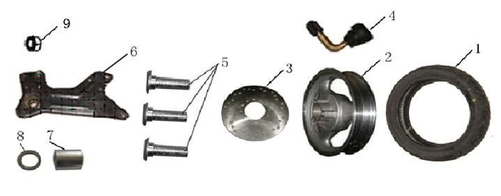 Roue arrière AGM LX anthracite