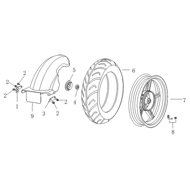 Roue arrière Agm Supreme