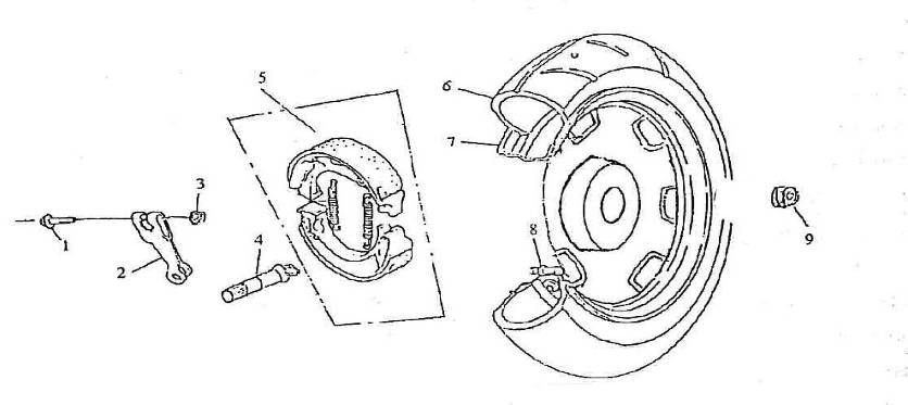 Roue arrière Berini Bella Milano 125cc