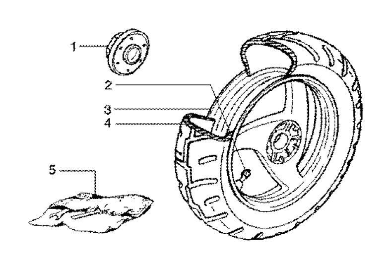 Roue arrière Gilera Runner FXR 180 2T LC