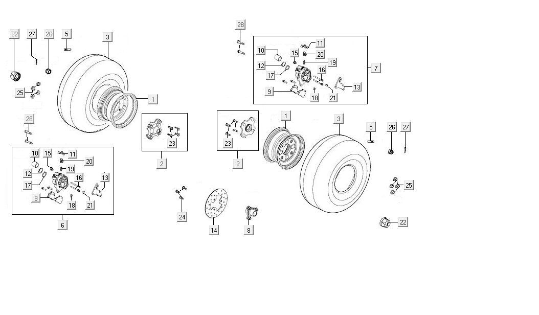 Roue arrière Kymco MXU 300