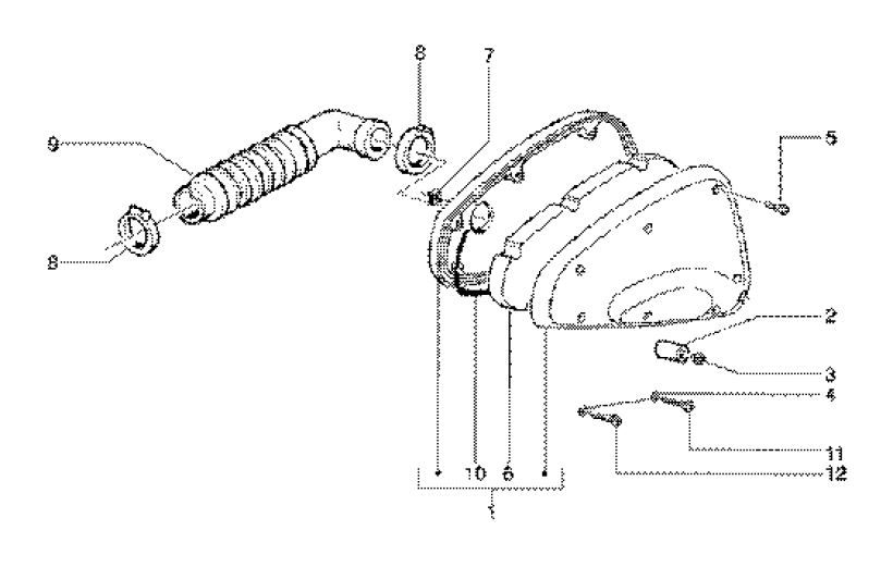 Boîte à air  Gilera Runner 180cc FXR 2 temps
