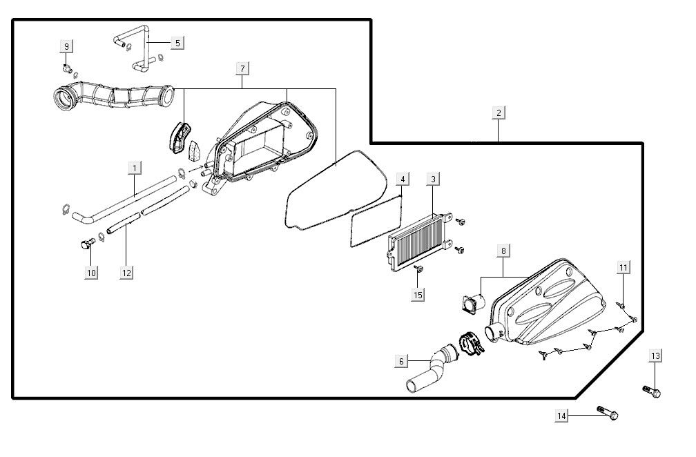 Air cleaner Kymco Super8 R E5
